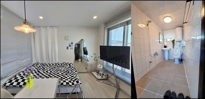 부산 숙소 기장군의 프라이빗 하우스 (33m², 침실 1개, 프라이빗 욕실 1개) (Ocean view #BBQ #일광이층집 #Netflix)