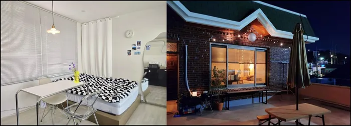 부산 숙소 기장군의 프라이빗 하우스 (33m², 침실 1개, 프라이빗 욕실 1개) (Ocean view #BBQ #일광이층집 #Netflix)