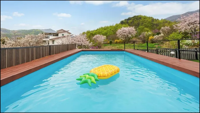 춘천 숙소 강촌 바일마을 애견 독채 풀빌라 펜션 (Gangchon Baile Village Pension)