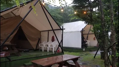 공주 숙소 계룡산 글램핑 동월숲 (Gongju kyerongsan glamping donwallsoop)