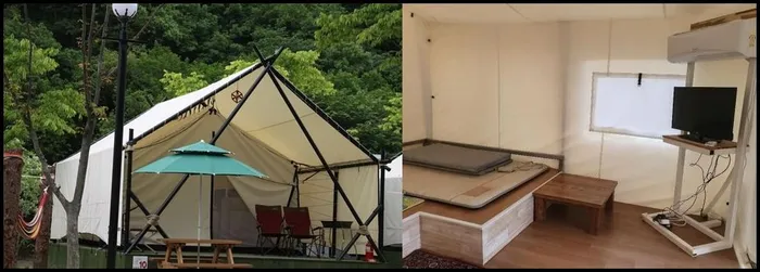 공주 숙소 계룡산 글램핑 동월숲 (Gongju kyerongsan glamping donwallsoop)
