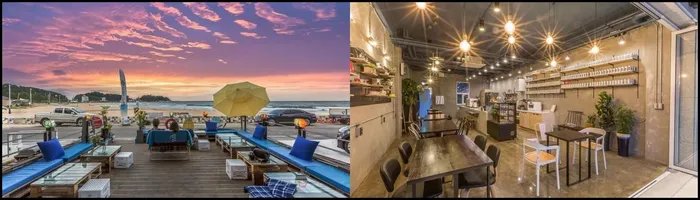 양양 숙소 양양 프롬세븐펜션 (양리단길 인구,죽도해변 도보10초) (Yangyang From Seven Pension (population of Yangridan-gil, 10-second walk to Jukdo Beach))