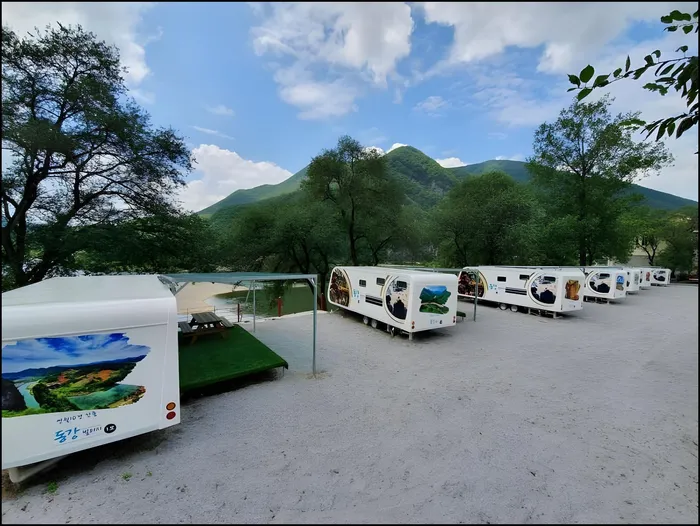 영월 숙소 영월 동강빌리지카라반 (Yeongwol Donggang Village Caravan)